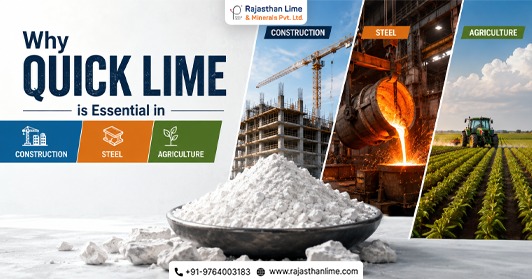 Why Quick Lime is Essential in Construction, Steel & Agriculture