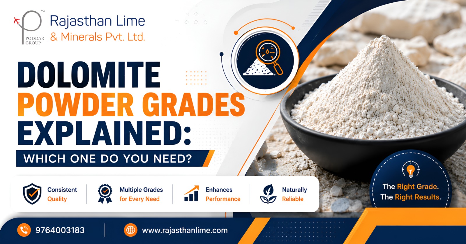 Dolomite Powder Grades Explained: Which One Do You Need?