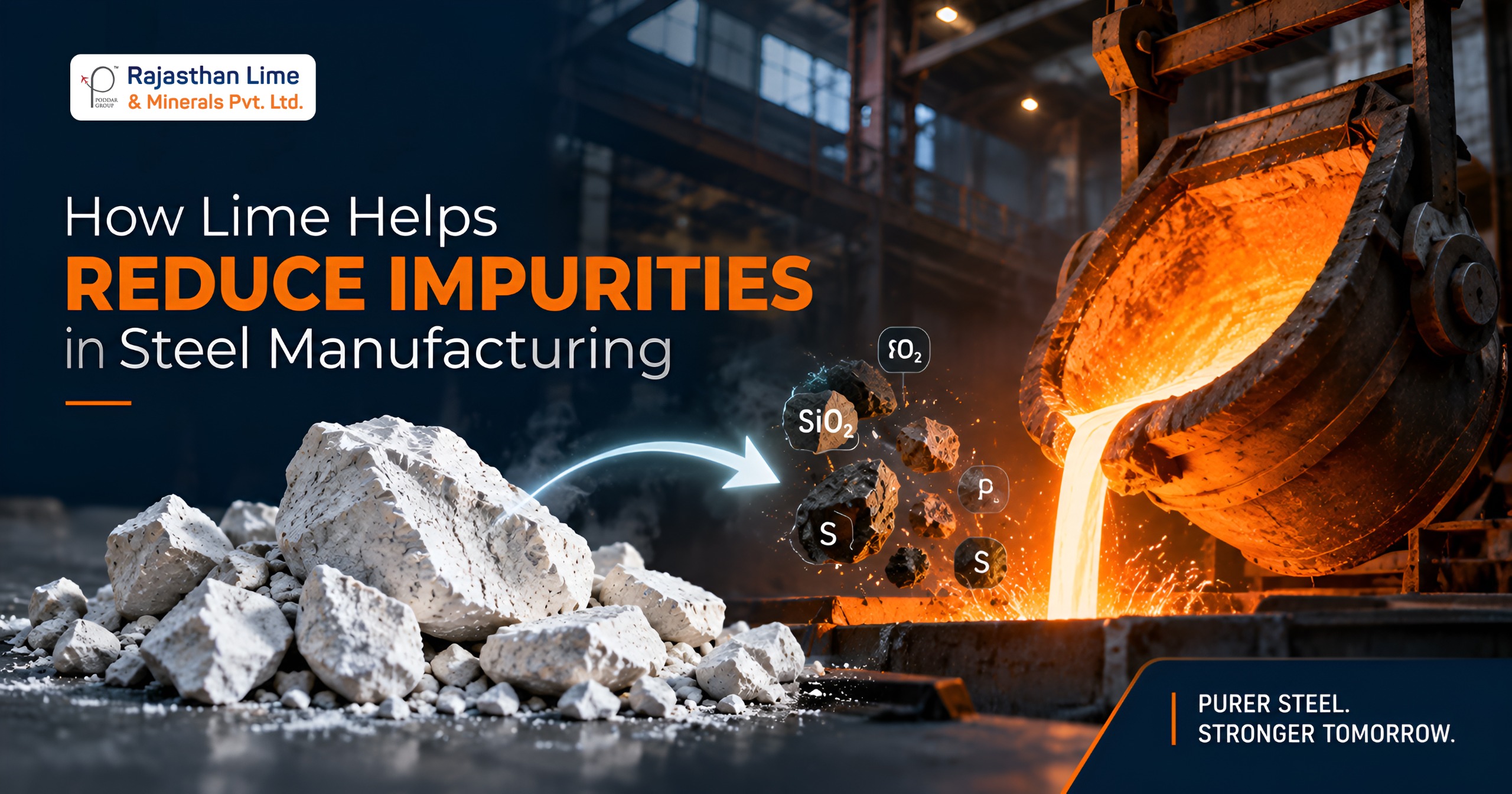 manufacturing-process-illustration How Lime Helps Reduce Impurities in Steel Manufacturing